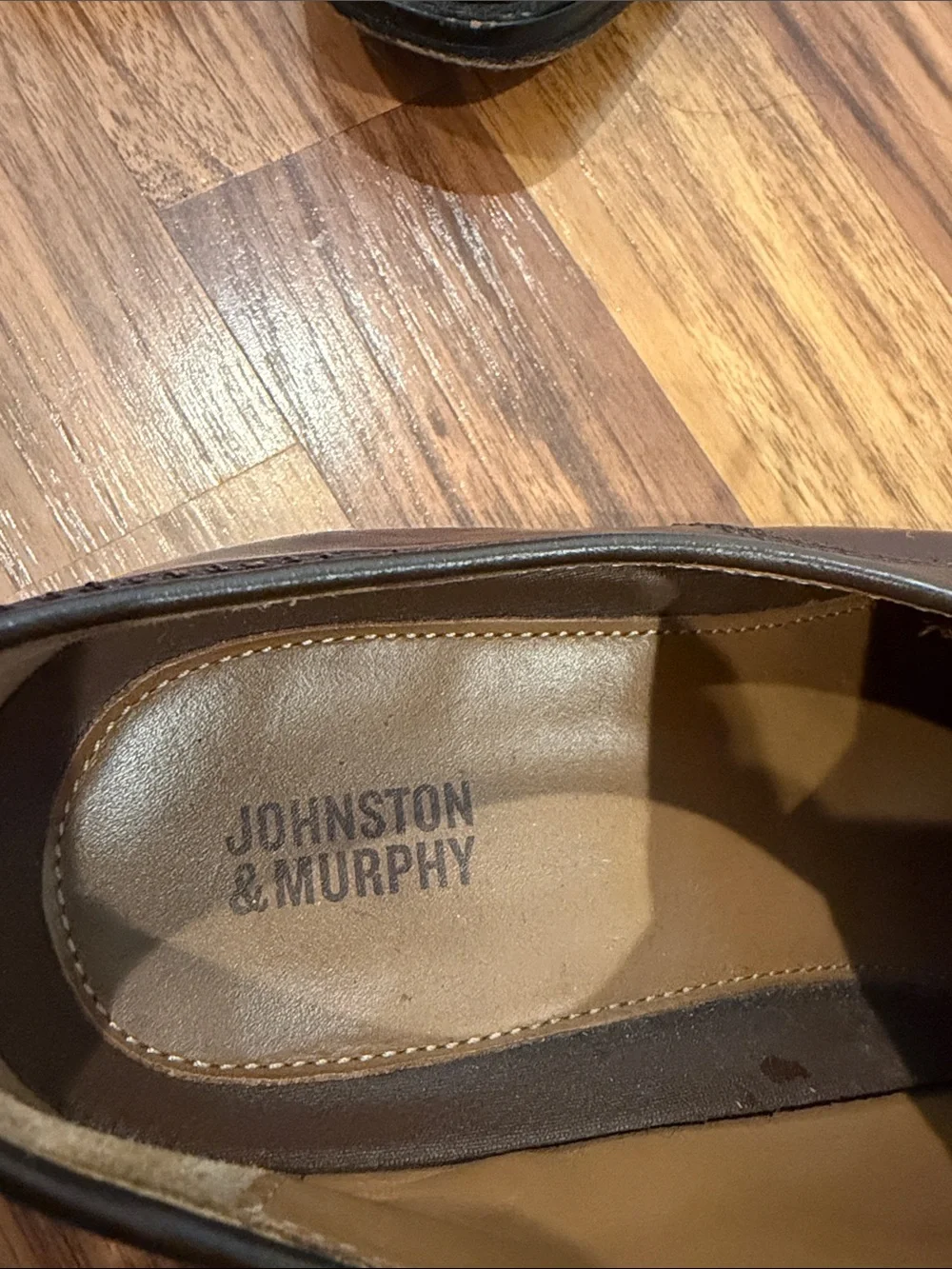 Johnston & Murphy Brown Leather Derby Shoes